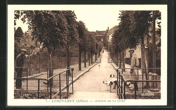 CPA Lurcy-Lévy, Avenue de la Gare