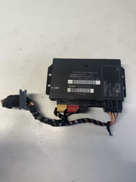 2007 Audi A4 B6 Convenience Comfort Control Module 8E0959433Bm