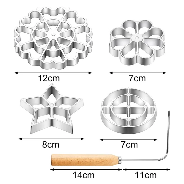 Set 5 Manici Ergonomici Universali Per Utensili – Foro Tondo E Rettangolare, Lunghezza 4,25 Pollici