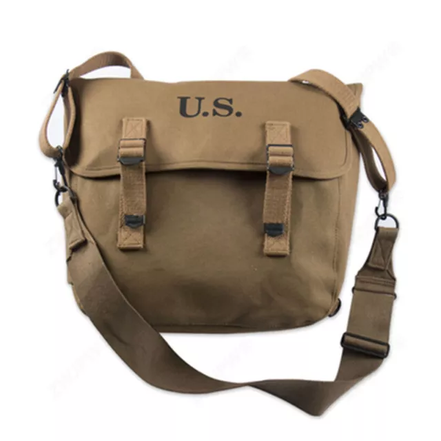 WWII WW2 US Army M1936 Musette Field M36 Khaki Haversack Bag  Backpack