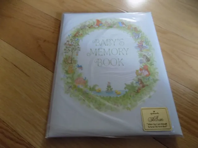 Hallmark Baby's Memory Book Photos Keepsake Unisex Album Record Journal Animals