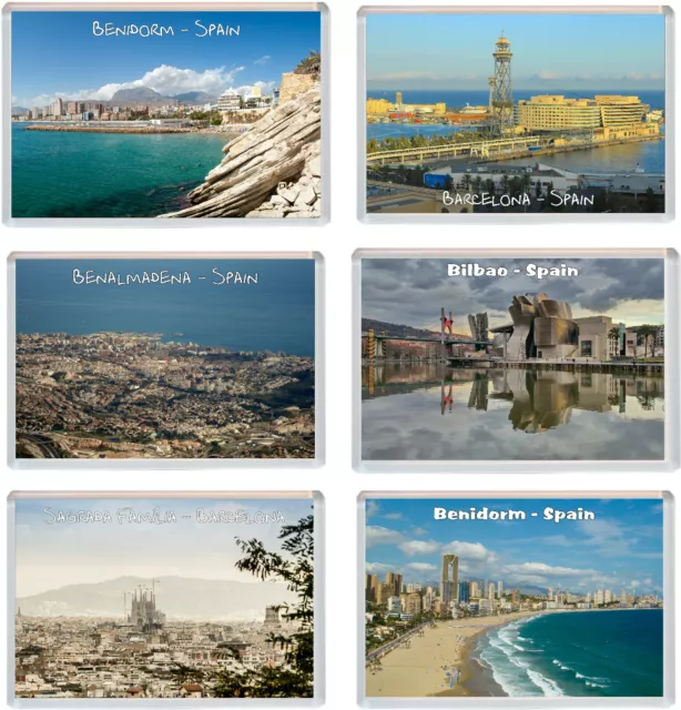 Various Spain (B) - 96 x 67mm Jumbo Fridge Magnet Holiday Present Gift Souvenir