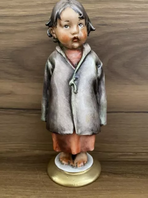 Vintage Porcelain Figurine Girl Figure Giuseppe Cappe Italy Rare Height 13 cm