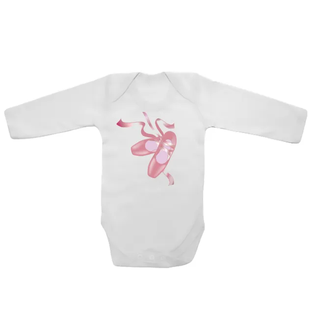 Ballet Shoes Baby Vests Bodysuits Grows Long Sleeve Funny Printed