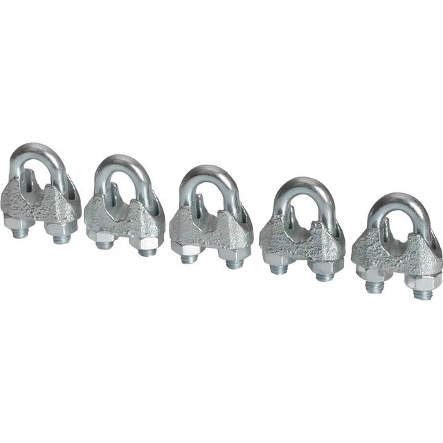 5x 10mm Fil Bloqueur Galvanisé Bügelklemmen Forme D'Étrier Bügelformklemmen