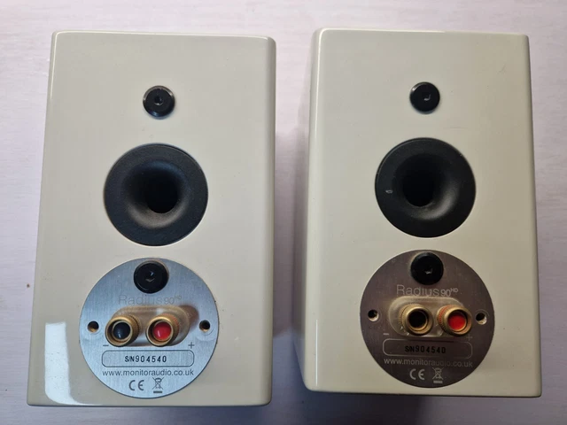 Radius Monitoring System MONITOR AUDIO RADIUS 90 Gloss White Bookshelf Speakers £146.30 ...