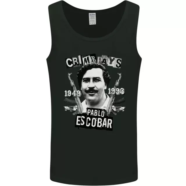 Pablo Escobar Crime Pays Mens Vest Tank Top