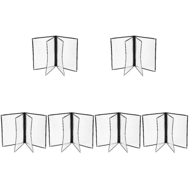6 Pc Pvc Recipe Folder Catalogue Clear Cover Restaurant Menu Covers