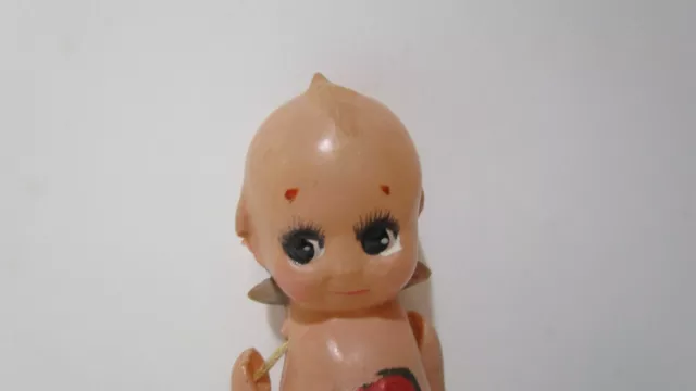 Vintage all celluloid 4" strung Kewpie doll small cute O'Neill 2