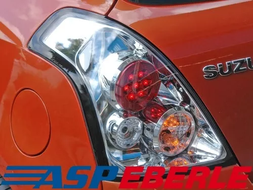 2x LED Klarglas Rückleuchten Chrom Suzuki Swift ab 05-