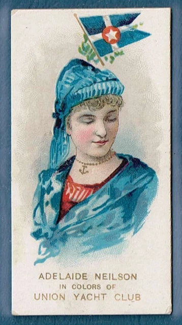 N91 Duke tobacco cigarette card Yacht Club Colors Union Yacht Club Ex/Ex+