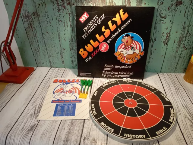 BULLSEYE DART Game with 2000 Questions By M.Y. 1982/7 Rare! Boxed £39.98 - PicClick UK