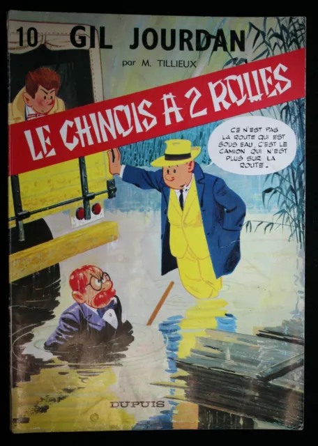 : EO Gil Jourdan n°10 Le chinois à 2 roues Tillieux 1967 DUPUIS