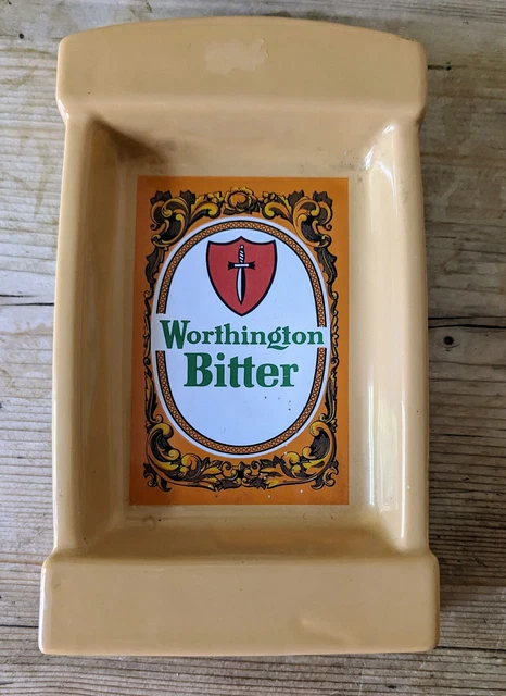 Vintage Wade PDM Worthington Bitter Rectangular Ashtray