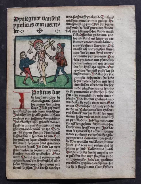 Inkunabel,Jacobus De Voragine Legenda Aurea Deutsch,Köln,Von Renchen,1485