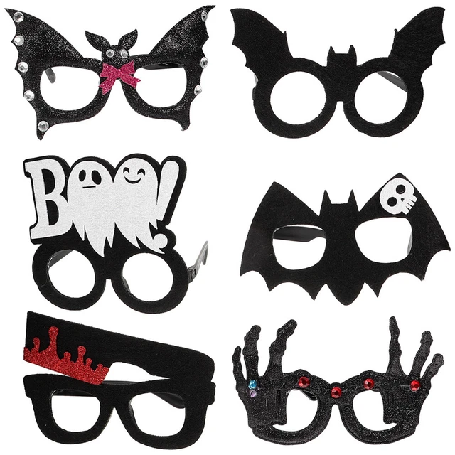 6 Pcs Fun Glasses Party Decorations Halloween Venue Setting Props