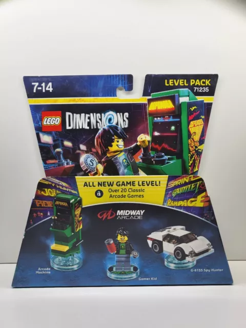 Boite Lego Dimensions Level Pack 71235 Midway Arcade Gamer Kid Neuf