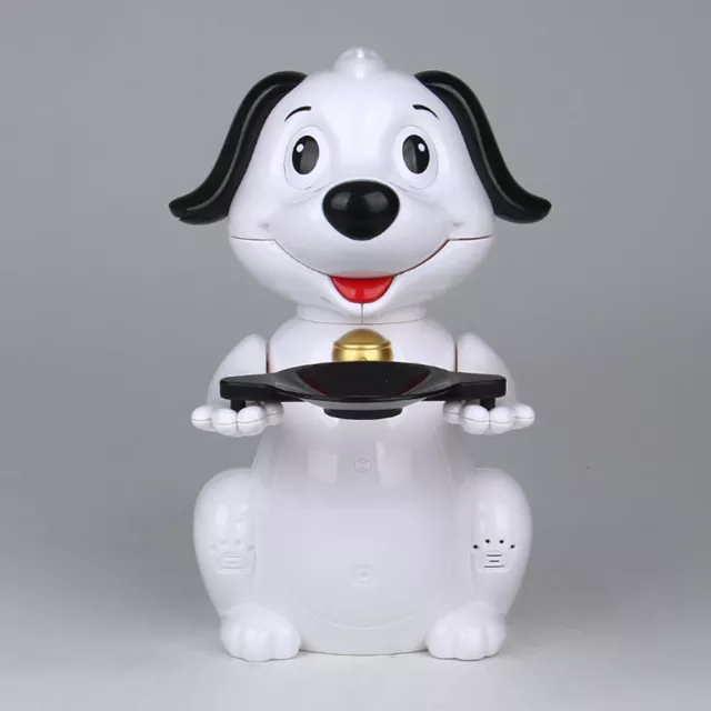 Cute White Puppy Piggy Bank Electronic Automatic Save Coin Money Box Child Toy