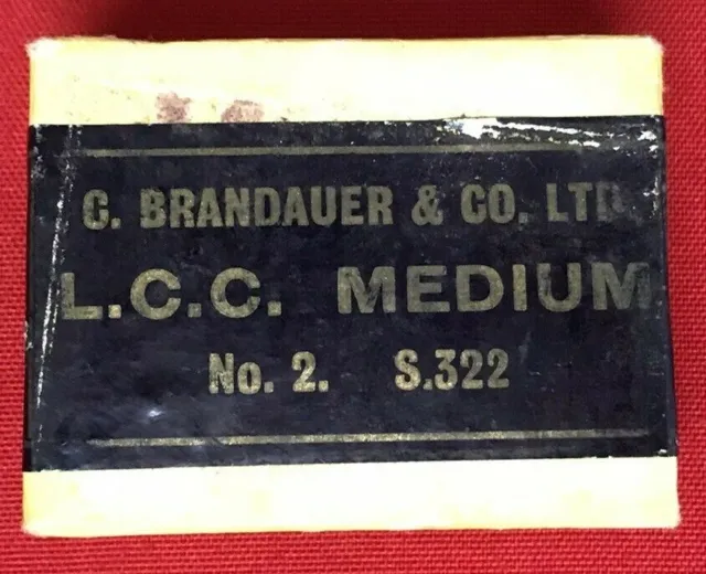 Vintage Brandauer Boxed Pen Nibs LCC Medium No.2 S.322
