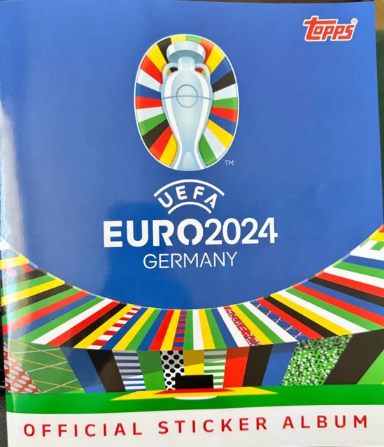 TOPPS UEFA EURO 2024 Germany Official Sticker Album+ 6 free stickers inside new £10.00 PicClick UK