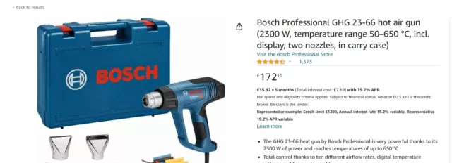 Bosch GHG 23-66 240V Professional Heat Gun Heavy Duty 3