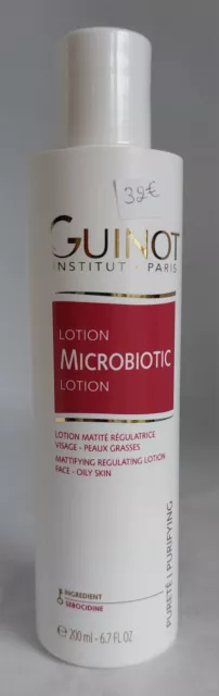 Guinot Lotion Microbiotic - Lotion Matité Régulatrice Visage - Peaux Grasses