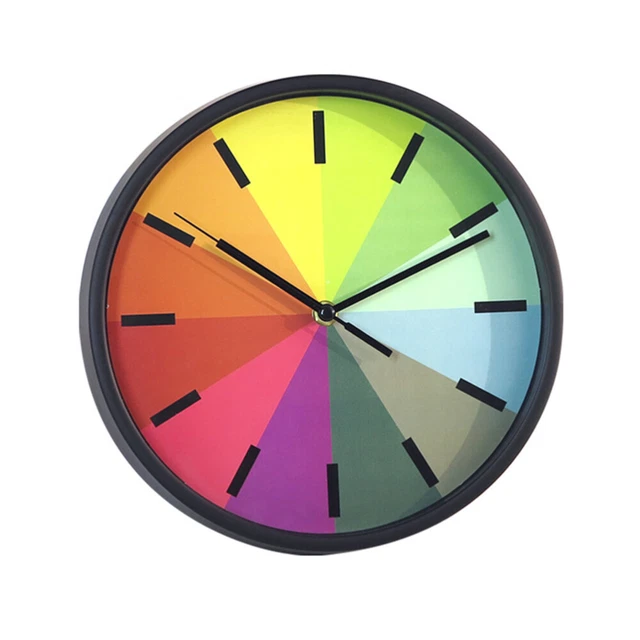 10 Inch Rainbow Wall Clock Silent Wall Clock Reloj De Pared Mute
