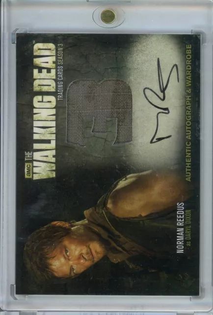 Walking Dead Season 3 Norman Reedus As Daryl Dixon Autograph Material Card #AM10
