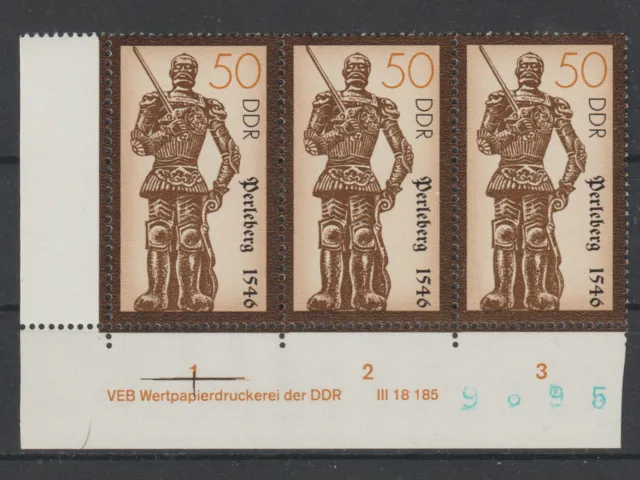 Deutschland DDR Mi. Nr  3066 ** Ecke postfrisch Druckvermerk DV . Formnummer 0