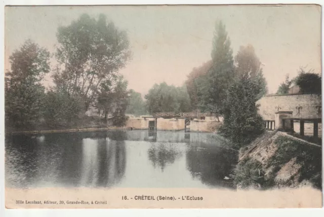 CRETEIL - Val de Marne - CPA 94 - l' écluse - carte couleur
