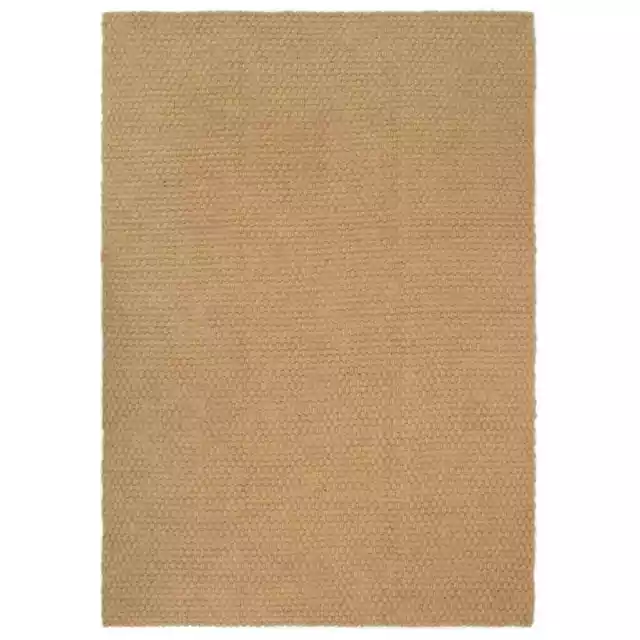 160x230cm Natural Rectangular Knit Pattern Jute Rug Floor Mat Living Room Carpet