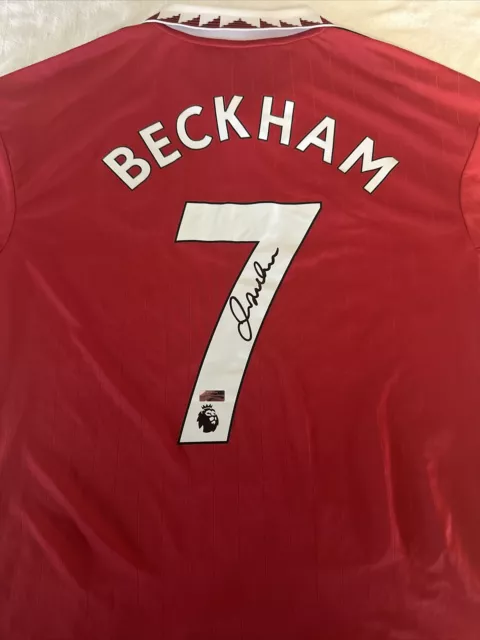 David Beckham Signed Autographed Manchester United Jersey Panini COA