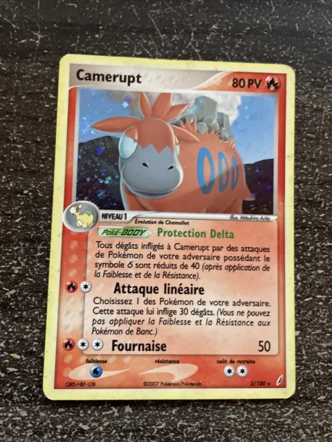 Camerupt Holo - Pokémon 3/100 Ex Gardiens De Cristal Fr