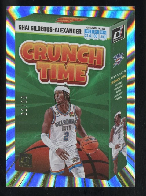 Carte Jalen Williams OKC Thunder - Panini Donruss Yellow Laser Holo 2023-24 #76/25