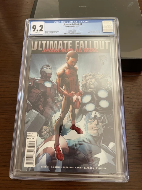 Ultimate Fallout #4 2nd Printing CGC 9.2 1st app Miles Morales Marvel Key!