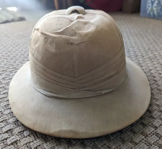 ORIGINAL 1940'S WW II USN USMC Khaki Pith Helmet w/ Orig Liner. $75.00 ...