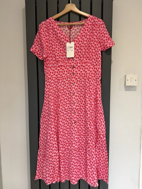 NEW WOMENS JOE Browns Pretty Pinafore Check Dress Red Size UK 8 44.99 -  PicClick UK