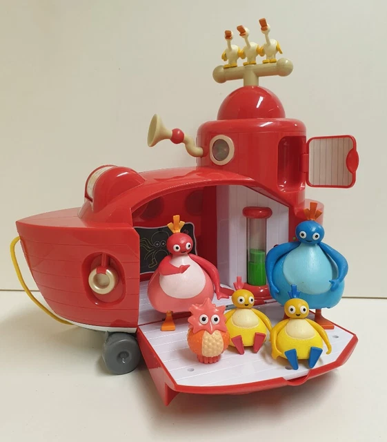 Cbeebies Pull CBEEBIES TWIRLYWOOS BIG Red Boat Pullalong Sound Lights Figures ...