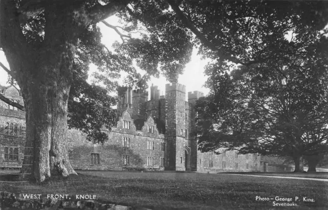 West Front Knole House Kent Postcard Photo George P King Unposted