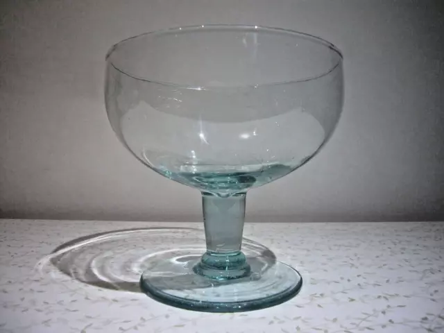 Large 1950's Mid 20th Century Hand Made Glass Centrepiece Tarza Bowl Dish 2