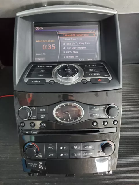 14-15-16-17 Infiniti Qx50 Audio Radio Stereo Cd Player Climate Complete