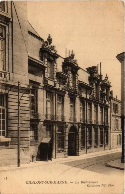 CPA CHALONS-sur-MARNE - La Bibliotheque (742761)