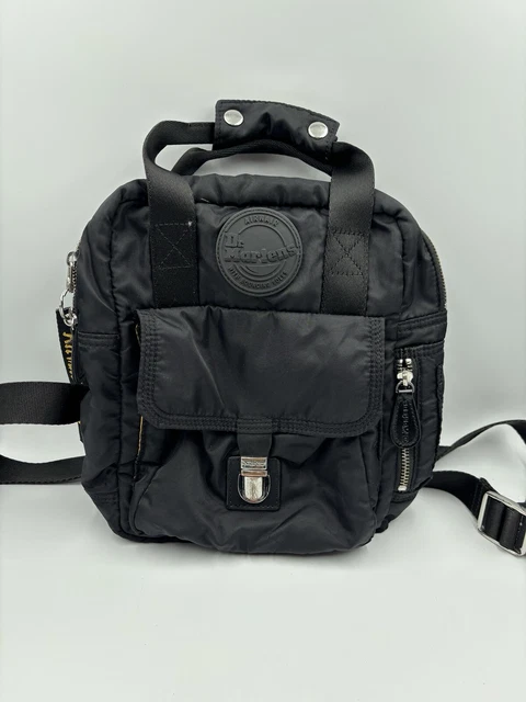 DR MARTENS BLACK Nylon Mini Flight Bag 50.00 PicClick UK