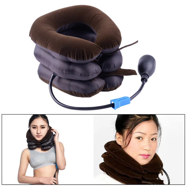 Gonflable Cou Entretoise Cervical Traction Thérapie Masseur