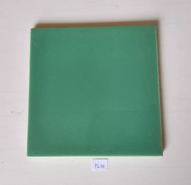 1940 Vintage Green Architecture Furniture Tile Richard England Unused Tile CT41