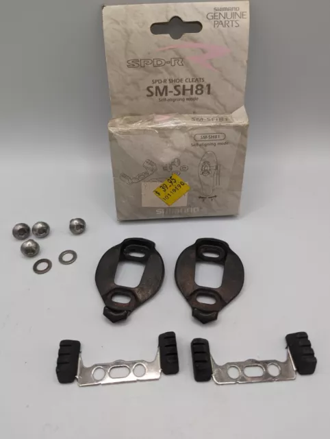 NOS Shimano SM-SH81 SPD-R Cleats New Vintage Cleat Replacement With Box Read