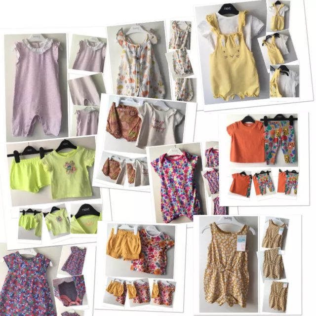Baby  girls multi listing outfits spring summer next M&S Zara gap 3-6 mon