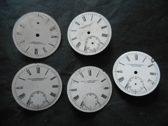 Lot De 9 Cadrans De Montre Vintage - Pièces Détachées Horlogerie - Occasion Blanc