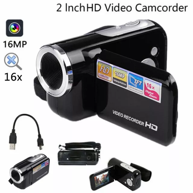 16MP 16X Zoom 1080P HD Digital Video Camera 2Inch TFT LCD Sceen Camcorder