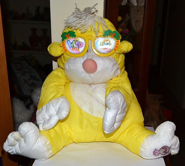 VINTAGE 1987 The Wild Puffalumps Monkey Yellow 15" Plush Stuffed, FISHER PRICE